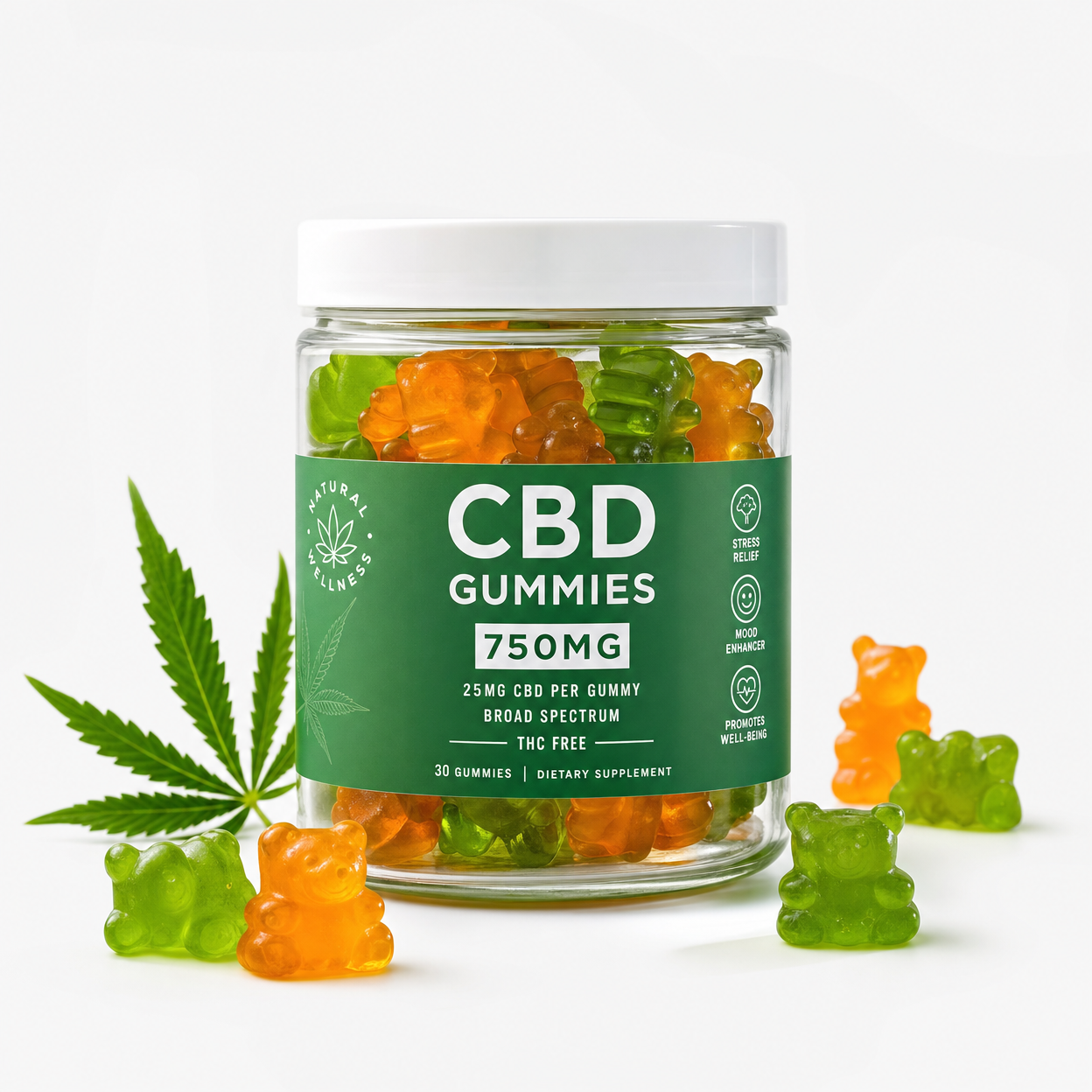 CBD Gummies 750mg (30 unidades)